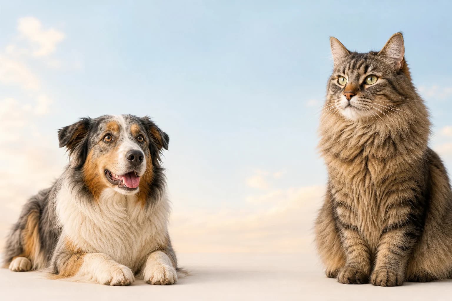 A dog and cat representing MealPets nutrition support